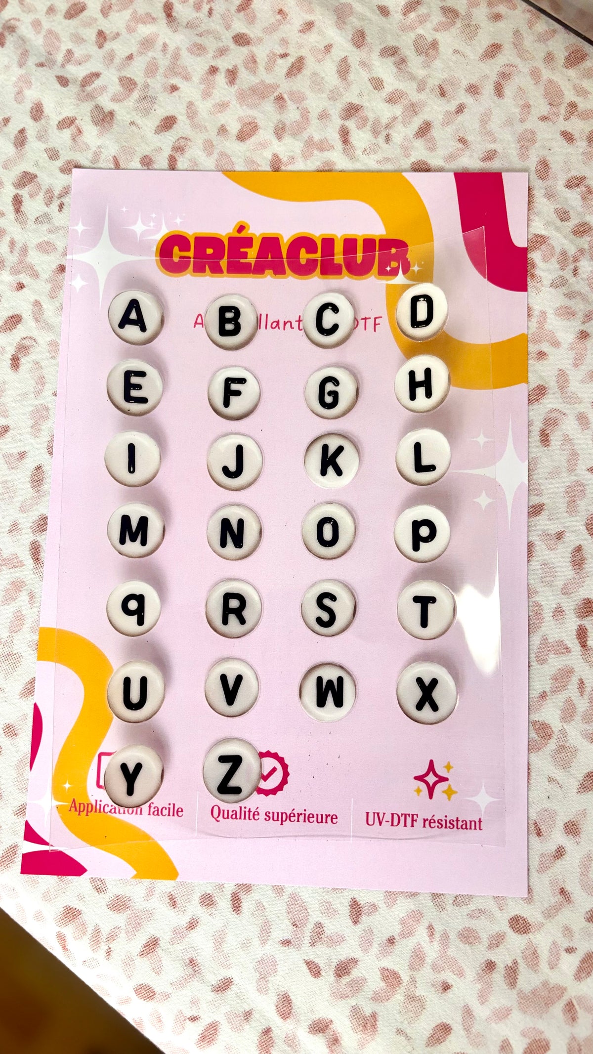 Lettres perle bracelet