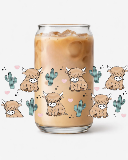 Vaches higland et cactus