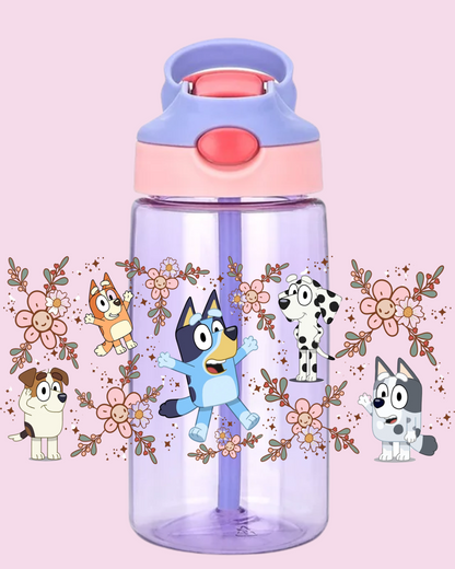Bluey et fleurs
