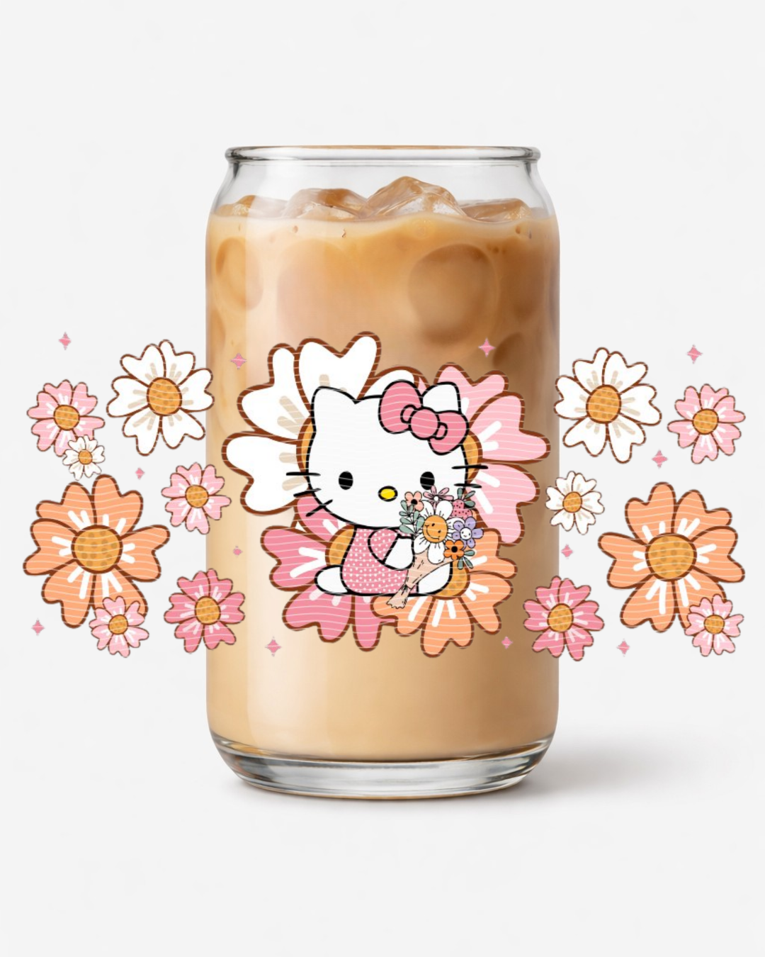 Hello kitty et fleurs
