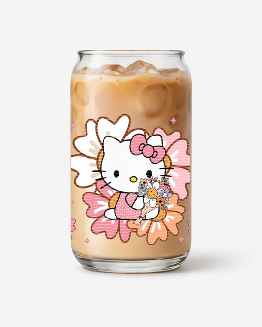 Hello kitty et fleurs