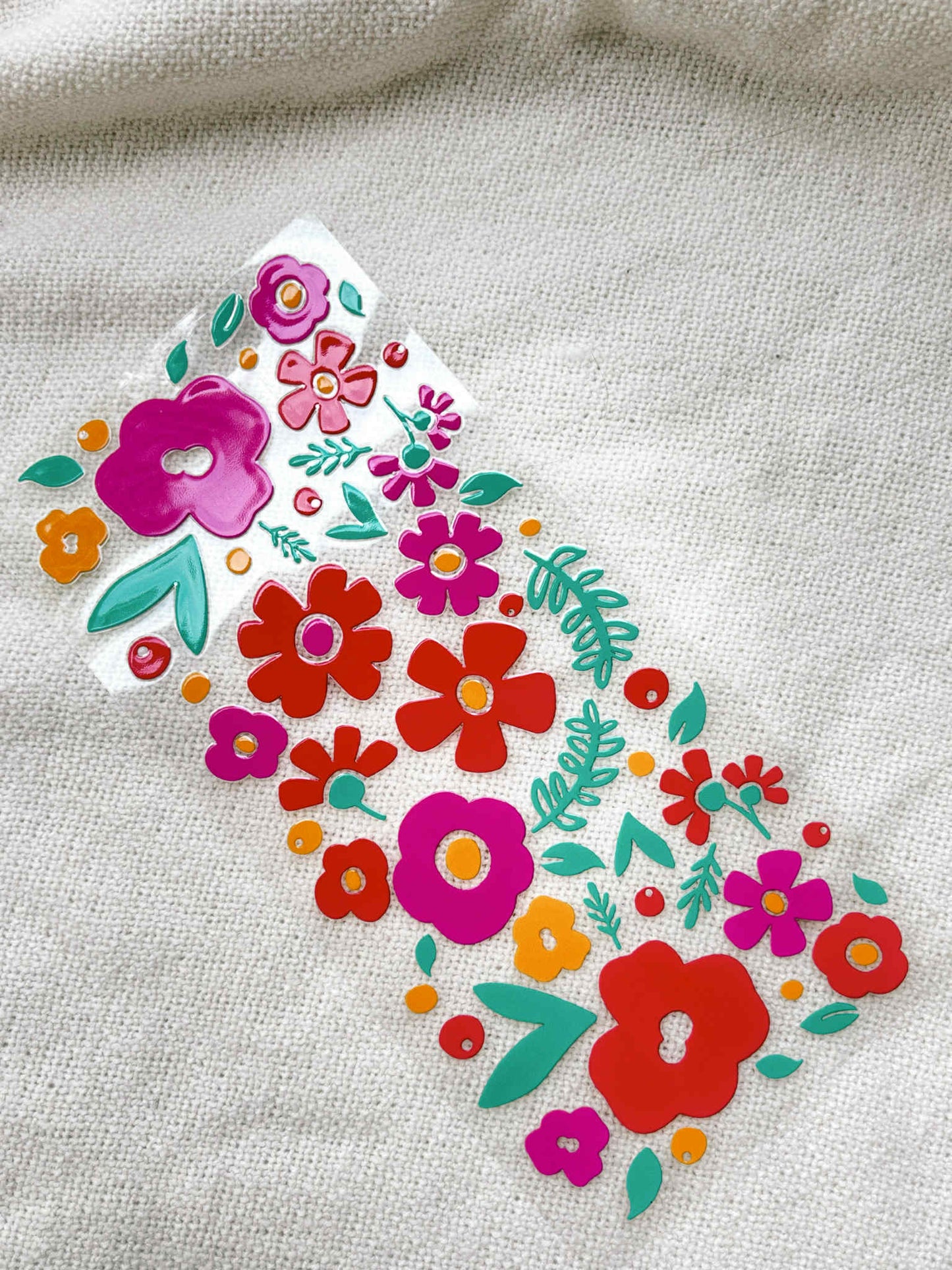 Fleurs colorées